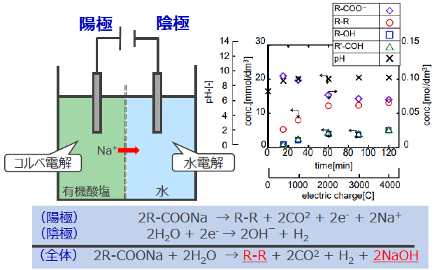 フーツ、石鹸廃水等の有機酸塩含有廃液から苛性ソーダと燃料を生成する方法