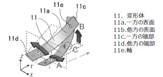変形機構およびグリッパ